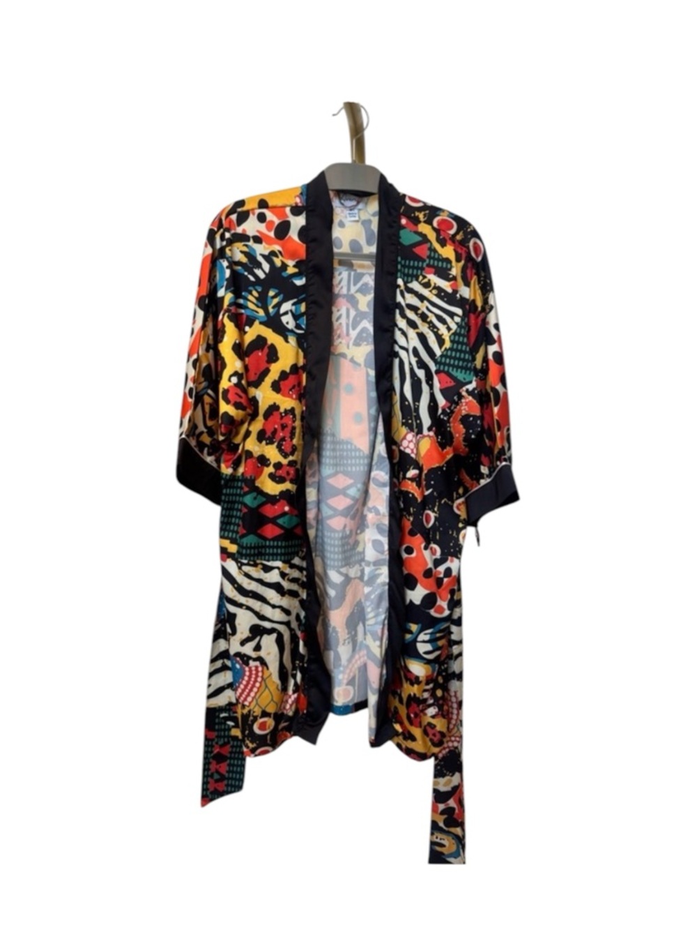 Averie Bold Multicolor Graphic Kimono Robe